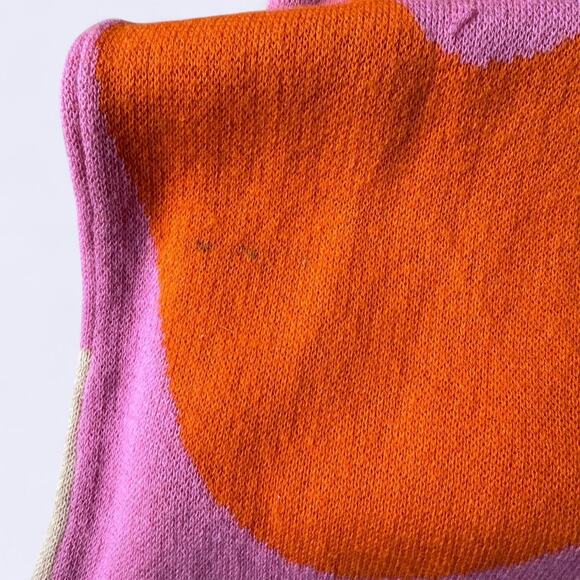 Wild Fable Target Orange and Pink Sweater Knit Midi Dress size L - Picture 3 of 4